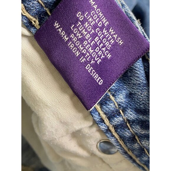 Vigoss womens Blue Bootcut Jeans Size 11Western Cowboy Embroidered Rodeo Denim - Picture 11 of 16